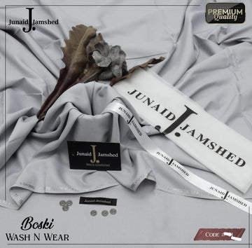 Malai Wash & Wear Unstitched Men's Suit (Light Gary) JF-001