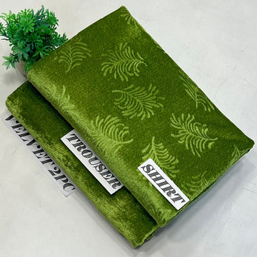 KOREAN VELVET 2PC KT-07 (Mongia green )